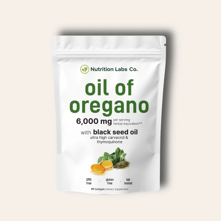 Nutrition Labs Co Oil of Oregano with Black seed Oil Soft Gels